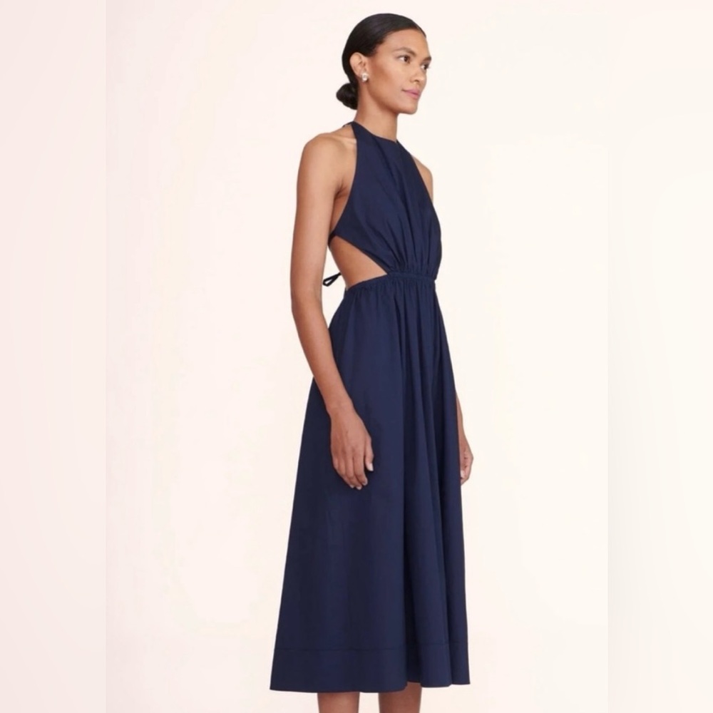 Staud Vanessa Dress in Navy NWT